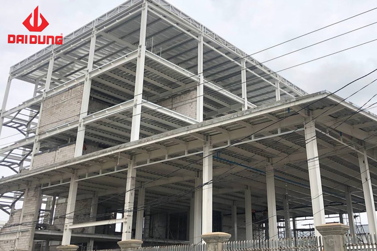high rise steel building nhà thép tiền chế cao tầng kết cấu thép tổng thầu xây dựng tổng thầu EPC hợp đồng EPC steel building steel structure prefabricated steel general contractor EPC contractor