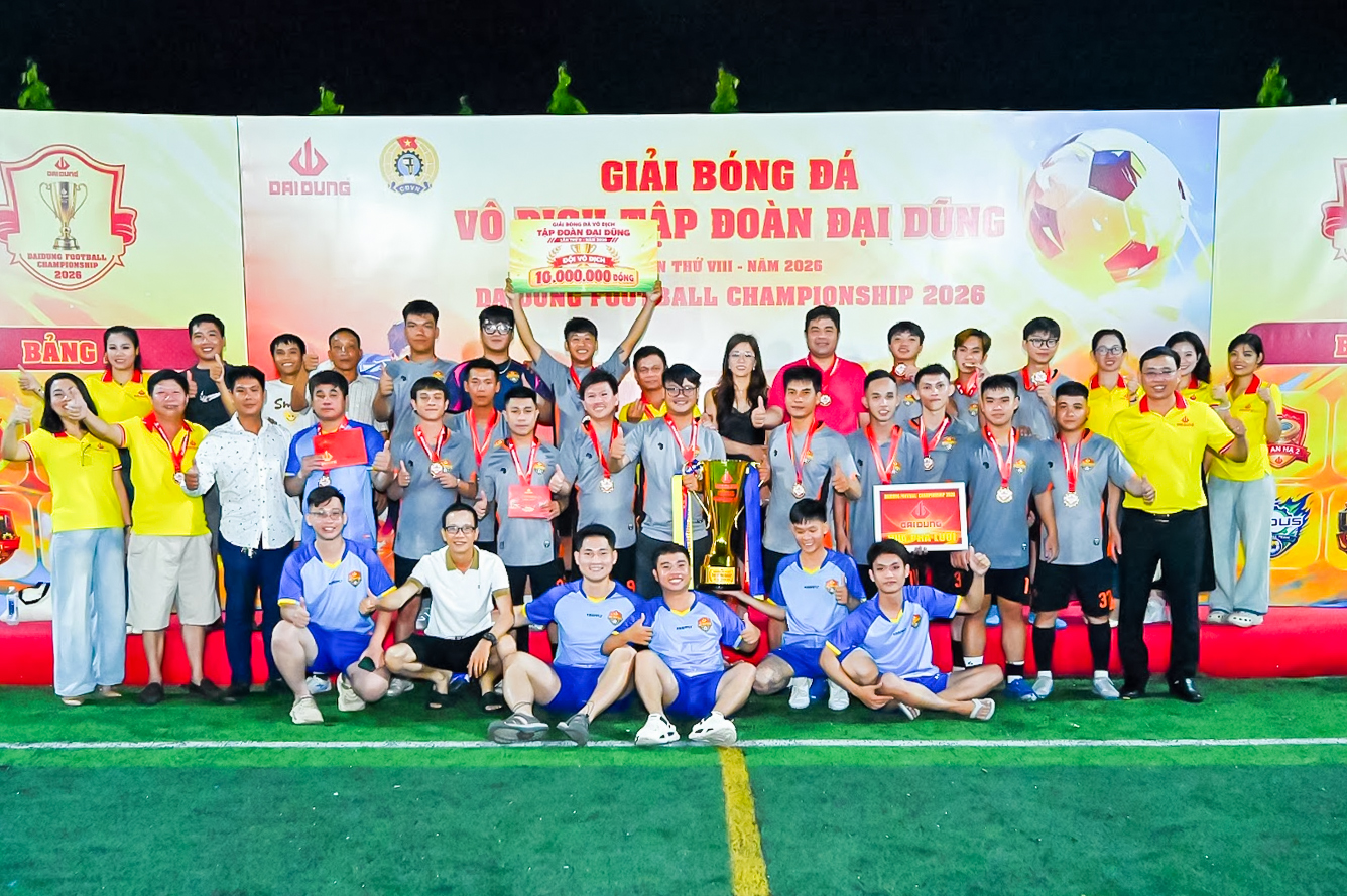 Đội Vũng Tàu 1 – Nhà máy Đóng tàu Đại Dũng xuất sắc giành chức Vô địch.